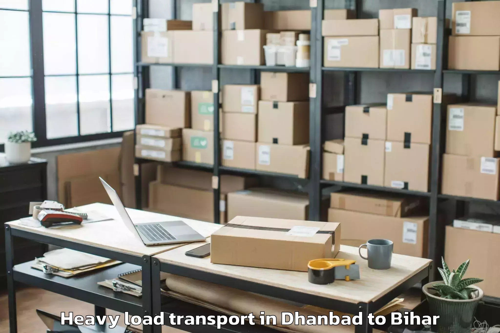 Affordable Dhanbad to Bairgania Heavy Load Transport